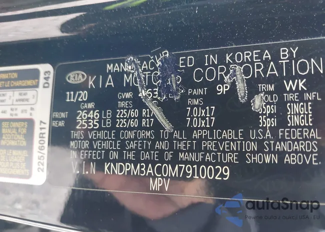 KNDPM3AC0M7910029: 42013334