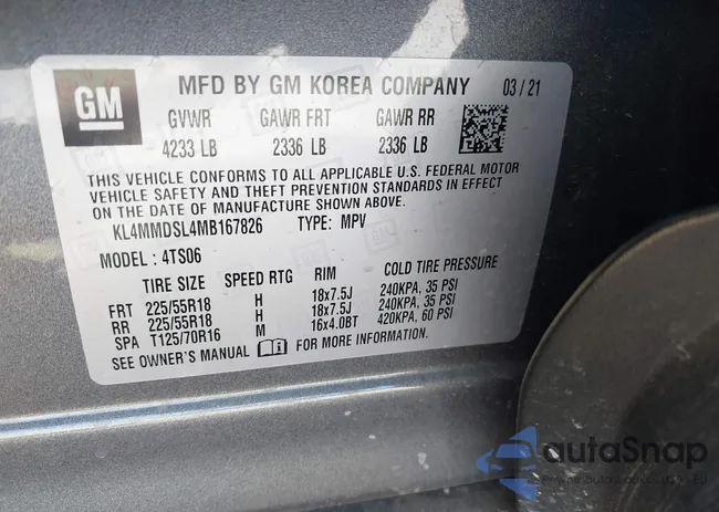 KL4MMDSL4MB167826: 42014275