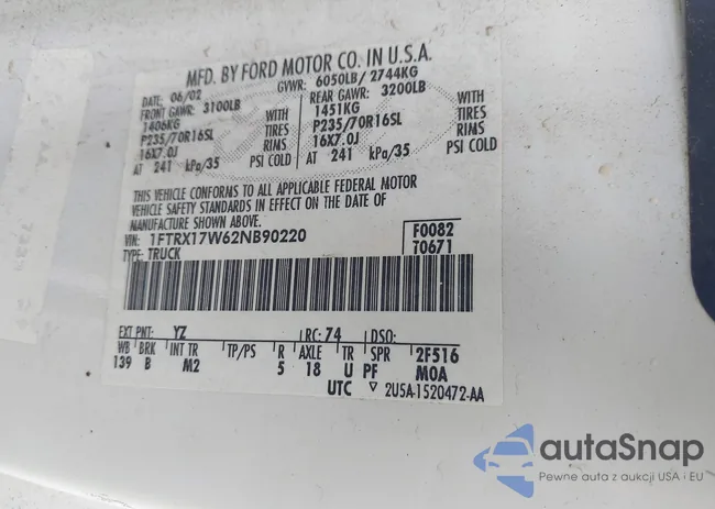 1FTRX17W62NB90220: 42014299