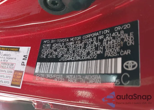 JTDS4MCE8MJ064072: 42014396