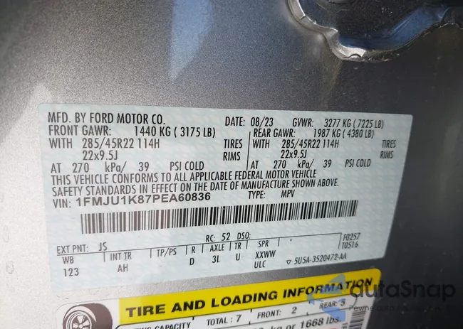 1FMJU1K87PEA60836: 42015018