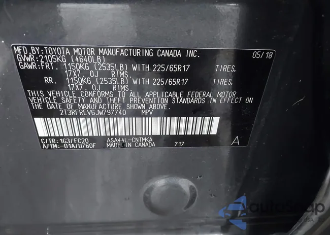 2T3RFREV6JW797740: 42015222