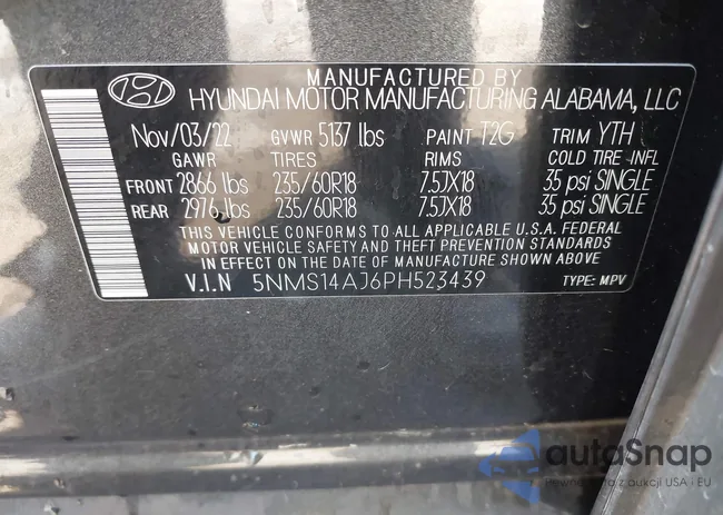 5NMS14AJ6PH523439: 42014564