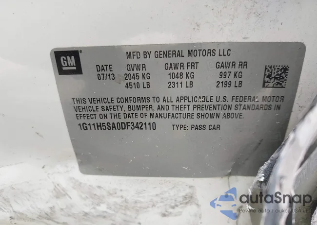 1G11H5SA0DF342110: 42016131