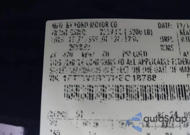 1FT7W2BT7HEC18788: 42016191