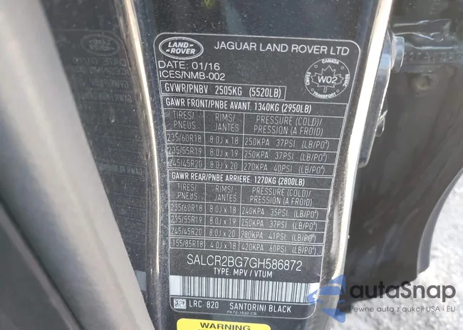 SALCR2BG7GH586872: 42016203