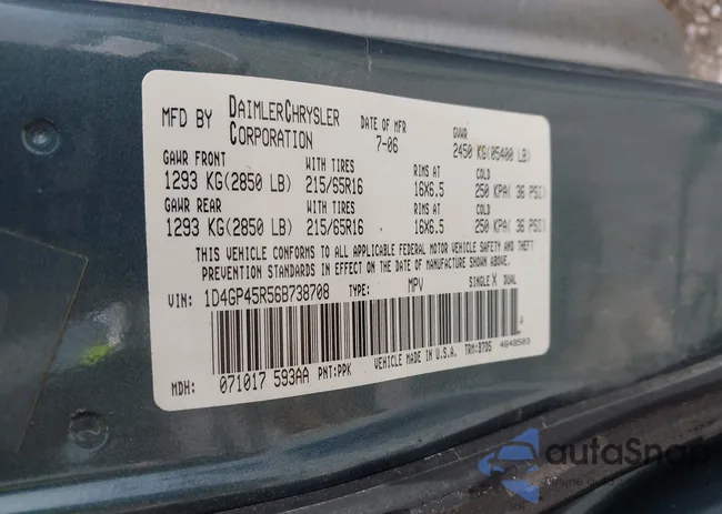 1D4GP45R56B738708: 42015544