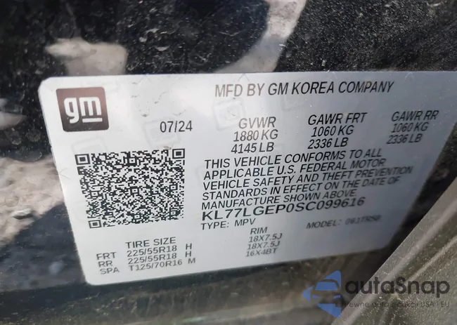 KL77LGEP0SC099616: 42017332