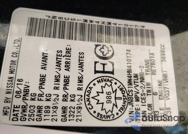 JN8CS1MW4HM410174: 42016557