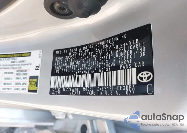 5YFDPMAE4MP168184: 42016747