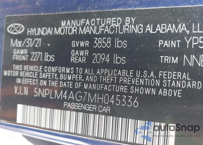 5NPLM4AG7MH045336: 42016788