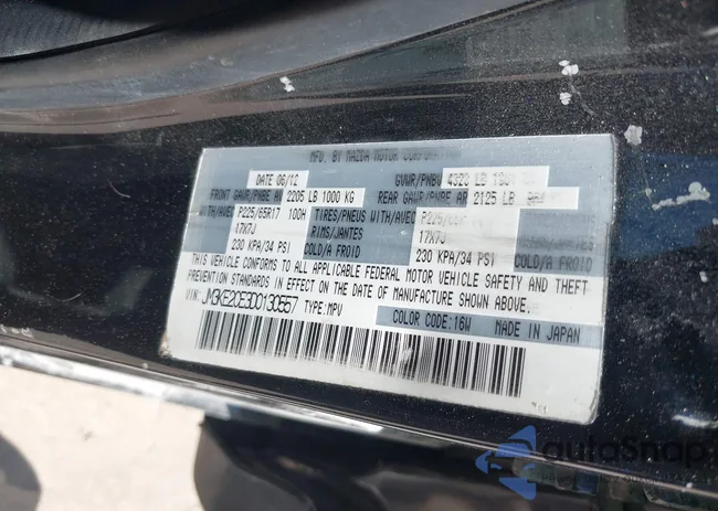 JM3KE2CE3D0130557: 42018212