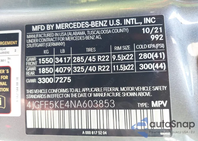 4JGFF5KE4NA603853: 42017717