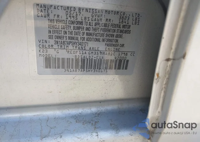 3N1AB7AP5HY340171: 42019357