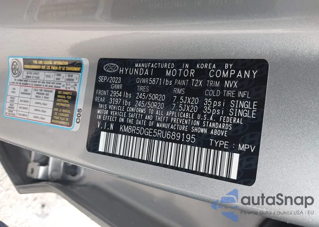 KM8R5DGE5RU689195: 42018646