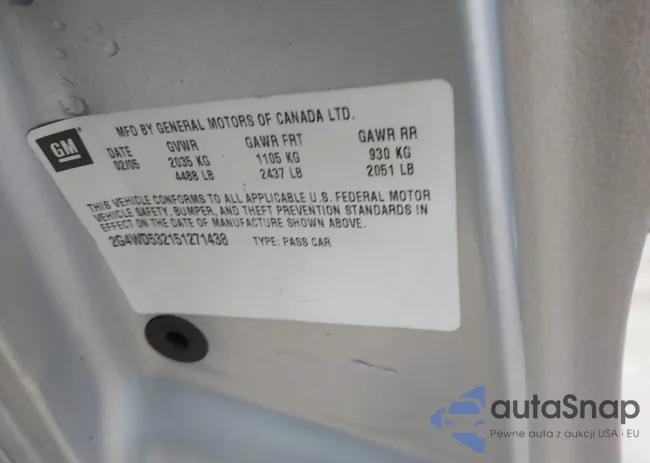 2G4WD532151271438: 42020447