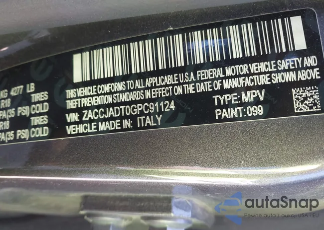ZACCJADT0GPC91124: 42019518