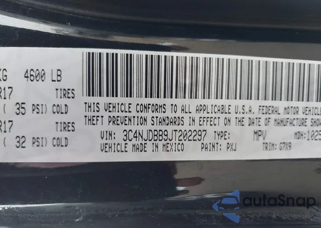 3C4NJDBB9JT202297: 42020996