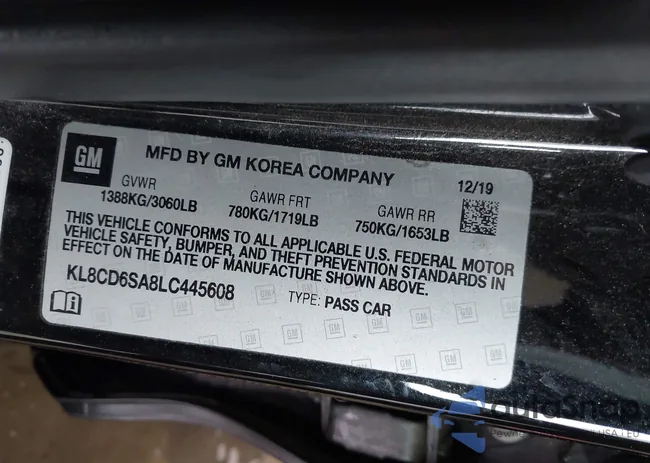 KL8CD6SA8LC445608: 42020611