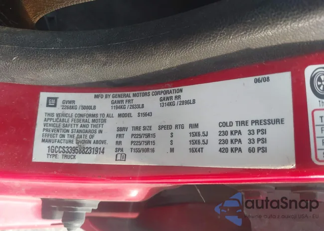 1GCCS339588231914: 42021850