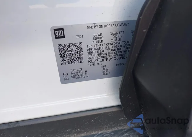 KL77LJEP3SC099073: 42021896