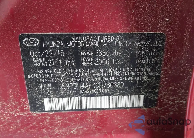 5NPDH4AE3GH780889: 42022081