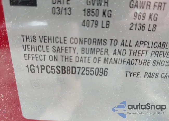 1G1PC5SB8D7255096: 42021765