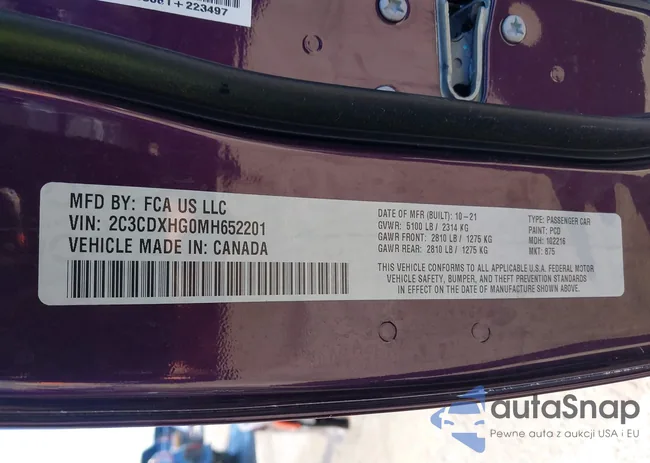 2C3CDXHG0MH652201: 42023103