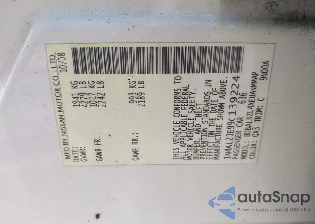 1N4AL21E99C139224: 42023199