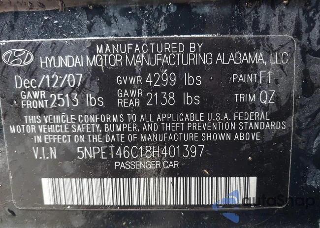 5NPET46C18H401397: 42023477