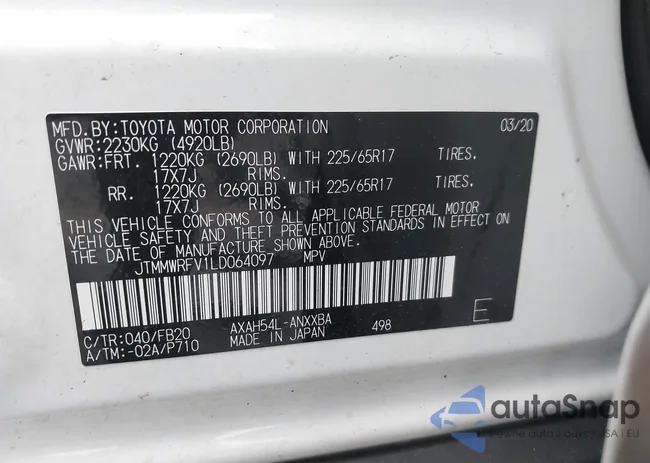 JTMMWRFV1LD064097: 42024879