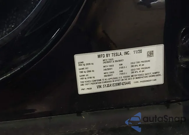 5YJSA1E28MF425446: 42026147