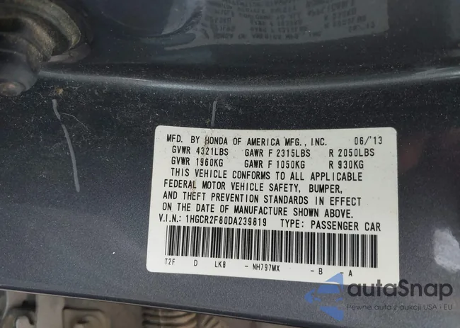 1HGCR2F80DA239819: 42026183