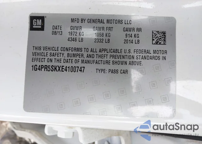 1G4PR5SKXE4100747: 42026481