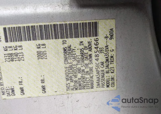 1N4AA5AP5EC485466: 42026733