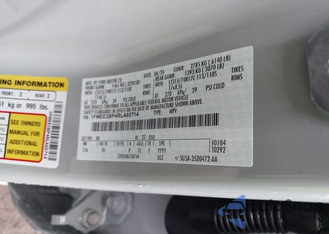 1FMEE2BP4RLA65714: 42028101