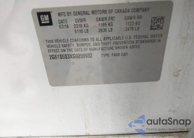 2G61S5S3XG9209932: 42027541