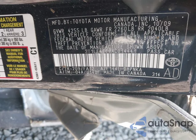 2T1LE4EE8AC014441: 42027809