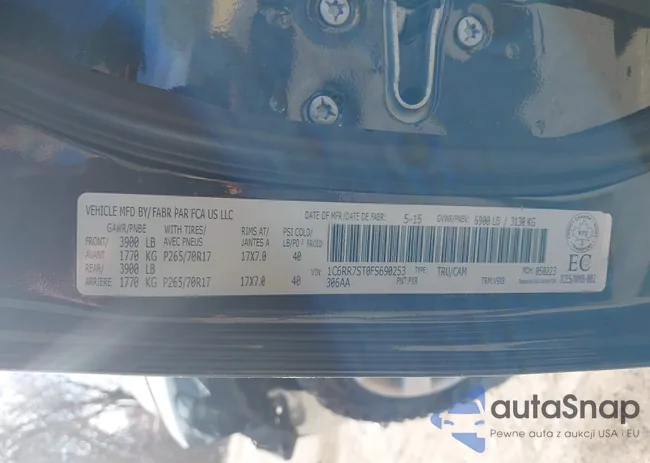 1C6RR7ST0FS690253: 42029022