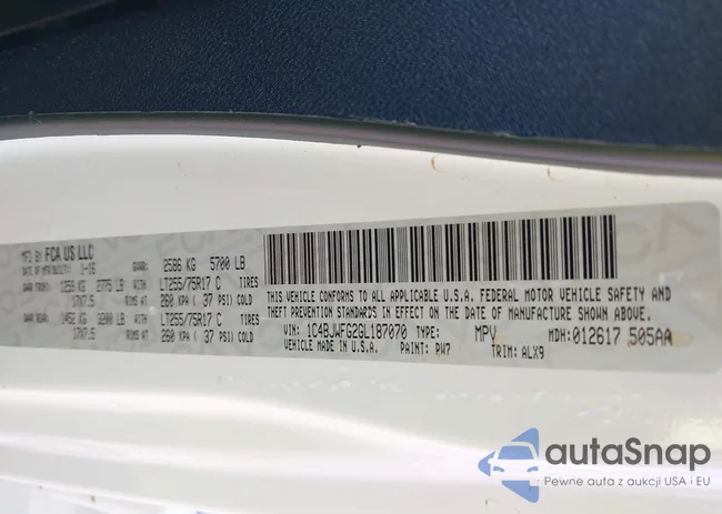 1C4BJWFG2GL187070: 42029352