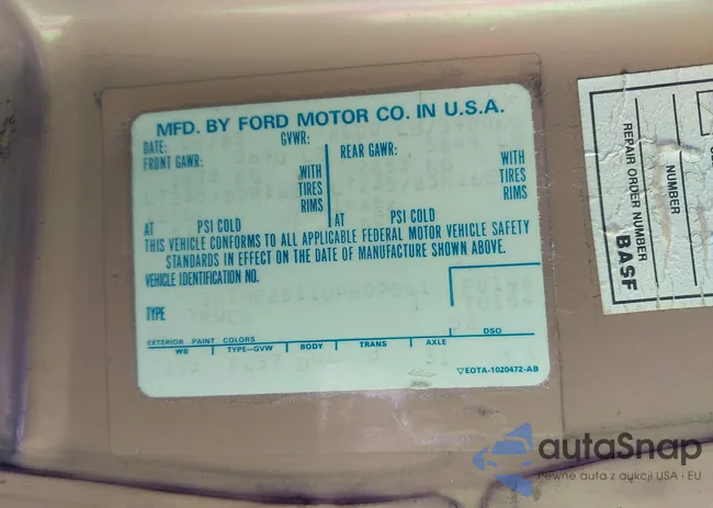 1FTHF2511DPB05061: 42028505