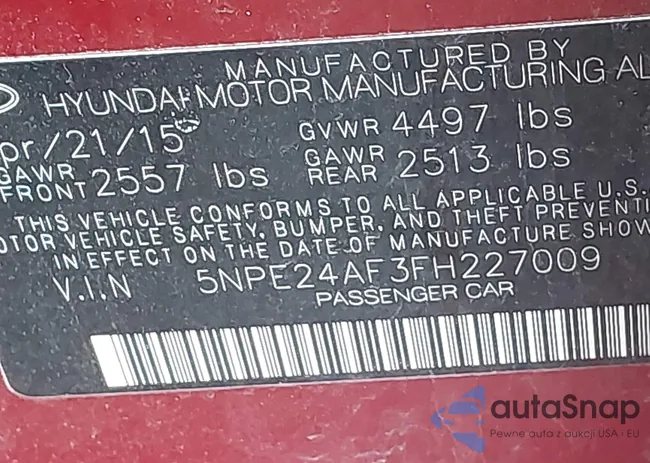 5NPE24AF3FH227009: 42029456