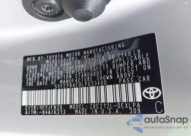 5YFEPRAE0LP033400: 42029740