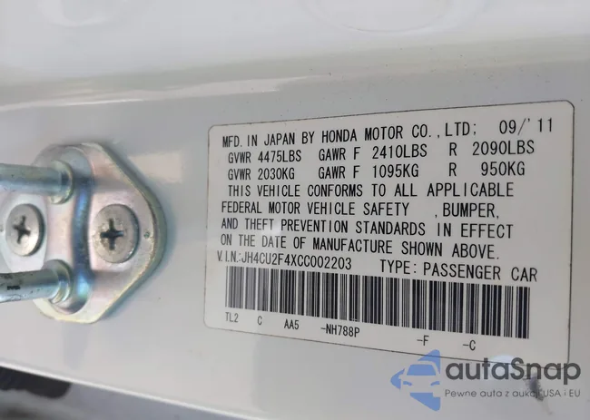 JH4CU2F4XCC002203: 42030840