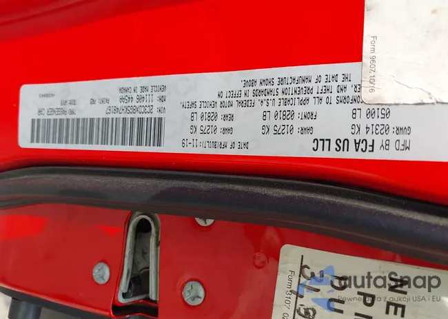 2C3CDXBG5KH748167: 42030929