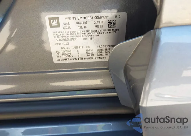 KL4MMDSL3NB049347: 42031386