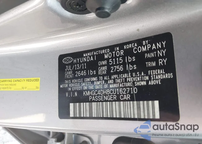 KMHGC4DH8CU162710: 42032011