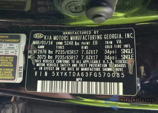 5XYKTDA63FG570085: 42031786