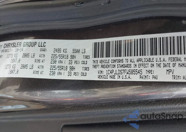 1C4PJLDS7FW585545: 42032858