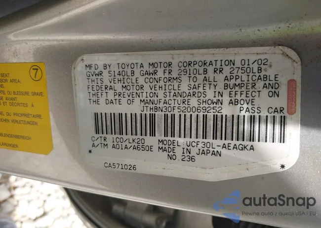 JTHBN30F520069252: 42033375